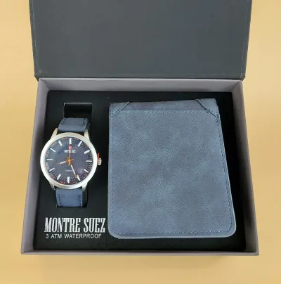 Set de reloj y billetera para caballero PL 5285 PNP-BLU
