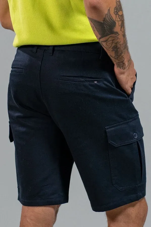 Bermuda cargo Estivaneli para caballero color azul