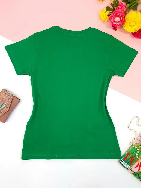 Camiseta Polo cambrige para dama color verde