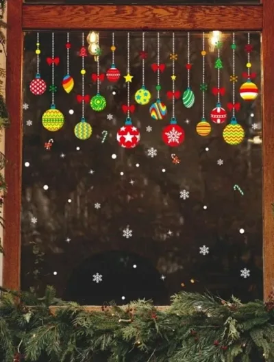 Pegatina decorativa de navidad