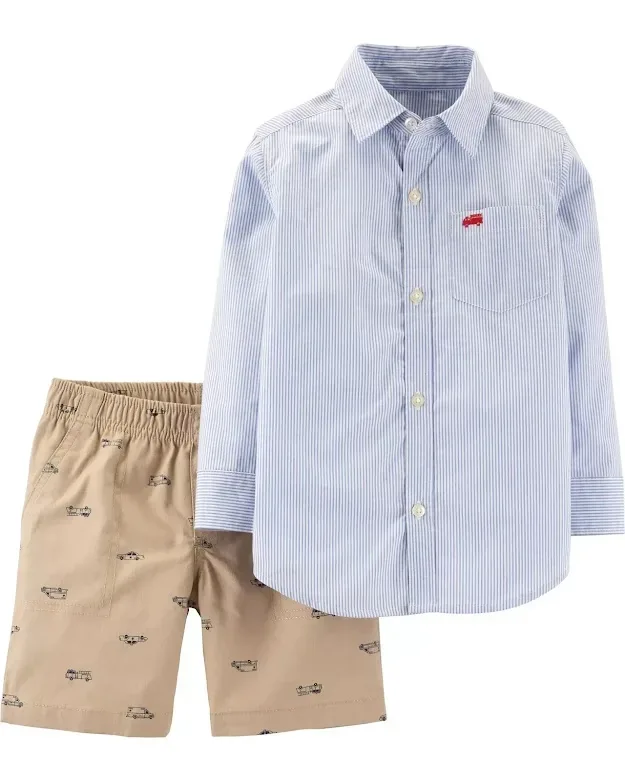 Conjunto Carter´s para niño color azul y beige