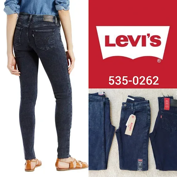 Jean Levi's 535- 0262 super skinny para dama
