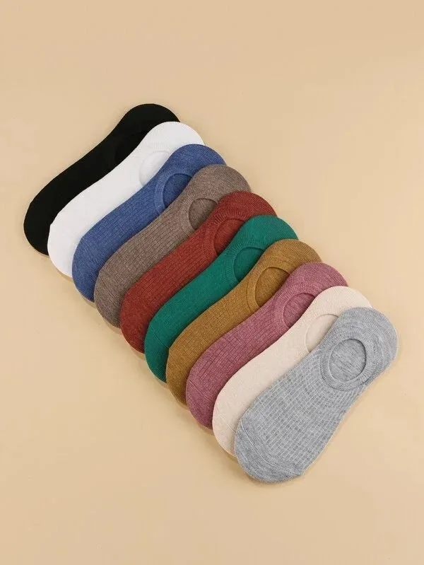 Set 10 calcetas tobilleras unisex