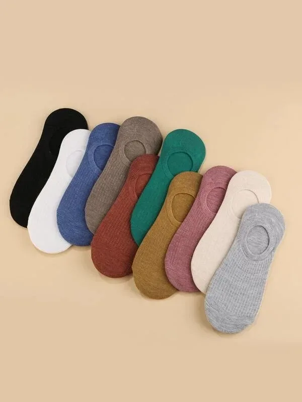 Set 10 calcetas tobilleras unisex