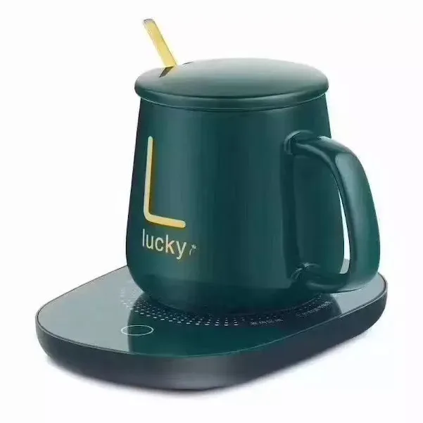 Juego de tasa de cerámica con calentador eléctrico