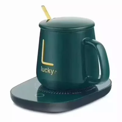 Juego de tasa de cerámica con calentador eléctrico