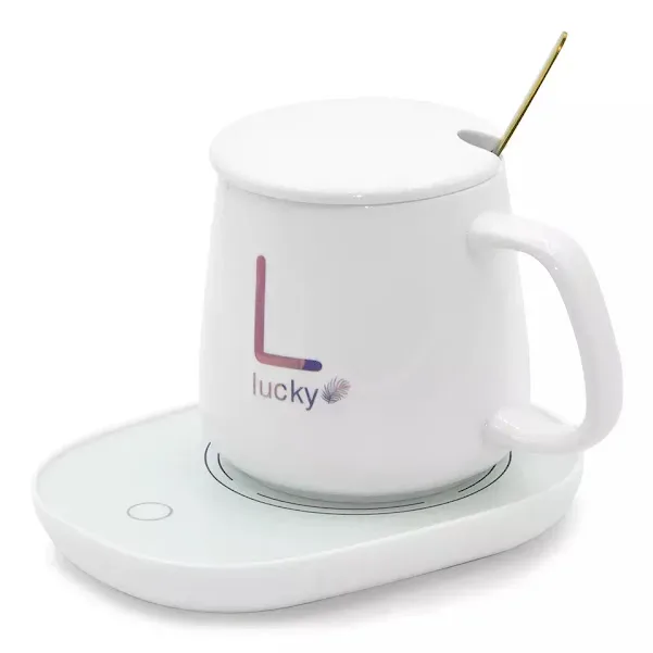 Juego de tasa de cerámica con calentador eléctrico