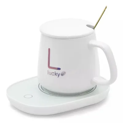 Juego de tasa de cerámica con calentador eléctrico