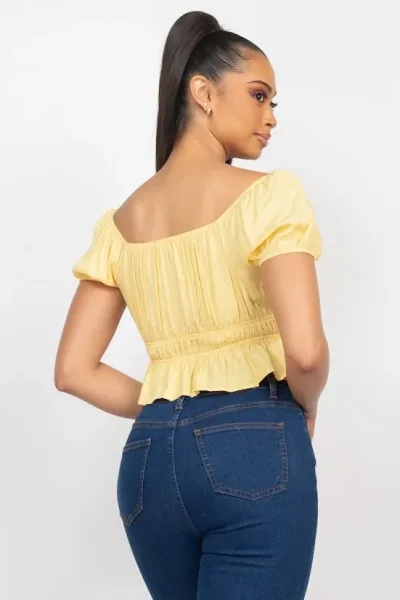 Blusa para Dama color amarillo