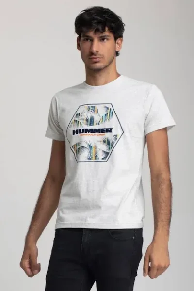 Camiseta Hummer para caballero grisáceo
