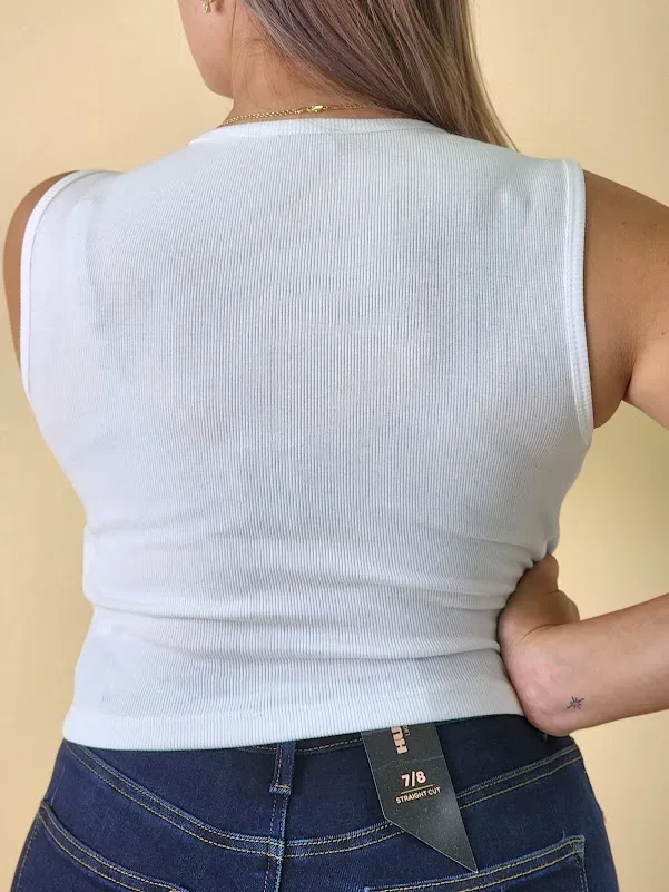 Blusa Estivaneli para dama LFFW-27003 COLOR BLANCO