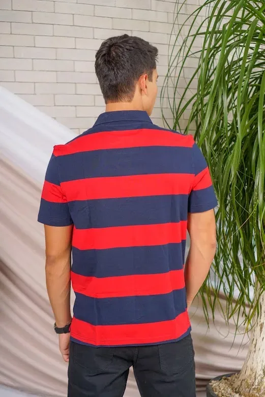 Camiseta Náutica para caballero a rayas