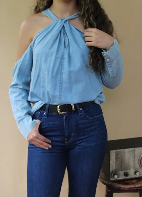 Blusa 1250 C para dama color celeste