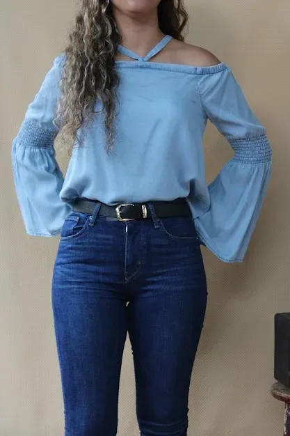 Blusa 1250 C para dama color celeste