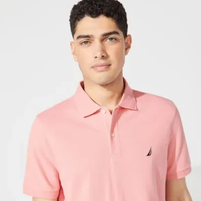 Camiseta Naútica Clssic Fit para caballero color rosa