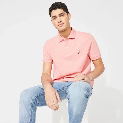 Camiseta Naútica Clssic Fit para caballero color rosa