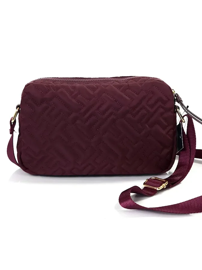Bolso Tommy Hilfiger para dama color vino oscuro