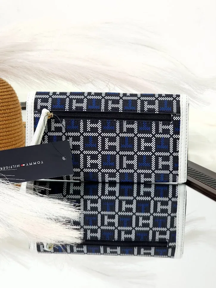 Cartera Tommy Hilfiger para dama color azul