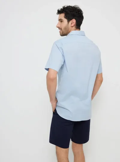 Camisa Tommy Hilfiger para caballero color celeste