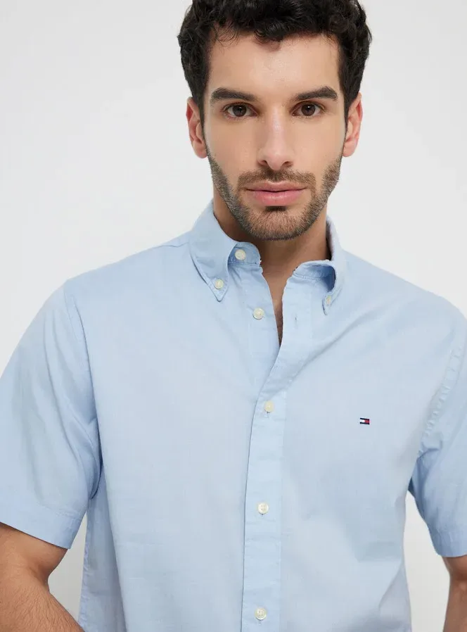 Camisa Tommy Hilfiger para caballero color celeste