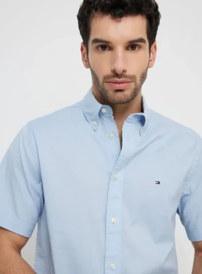 Camisa Tommy Hilfiger para caballero color celeste