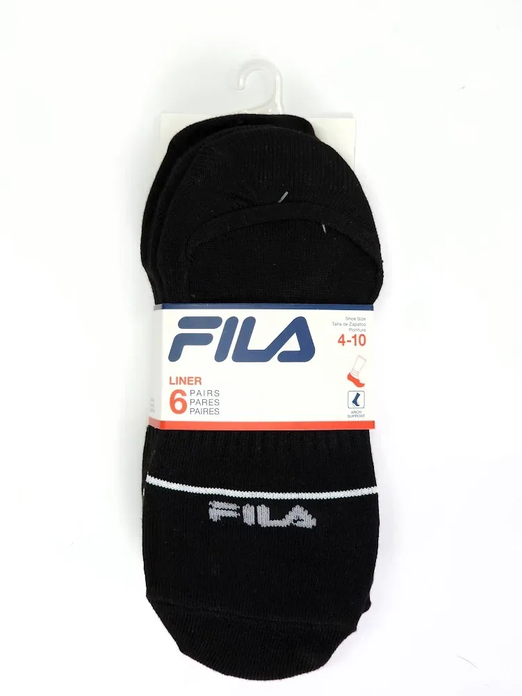 Set 6 pares de medias Fila para caballero color negro