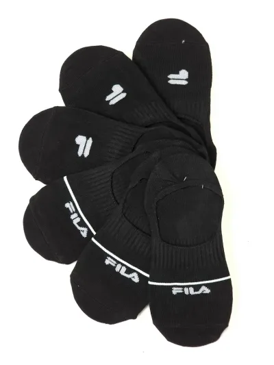 Set 6 pares de medias Fila para caballero color negro
