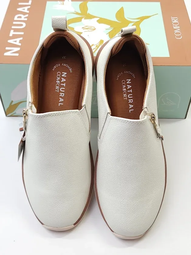 zapatos Natural COLLINS WHITE/SAND para Dama