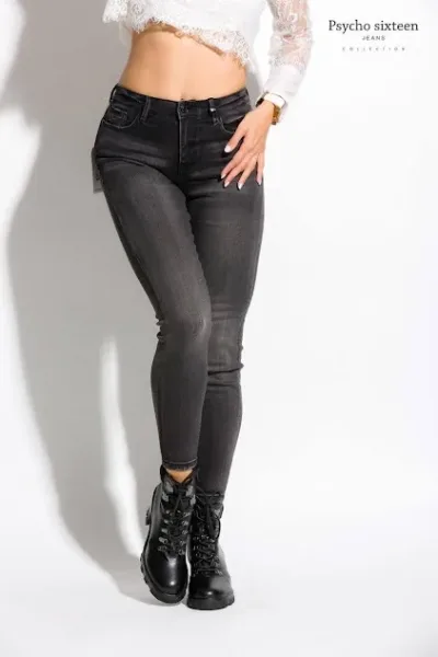 Jeans para dama Psycho Sixteen super skinny PW7018 color negro