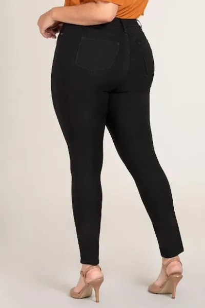 Jeans Royalty Skinny High Rise para Dama color Negro.